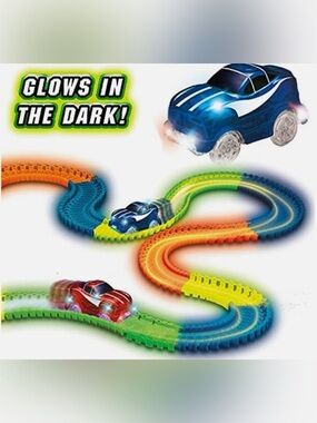 Magic Tracks As Seen On TV Ontel Glow In The Dark Race Track w/ Blue LED Car